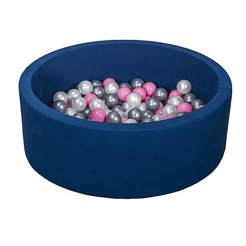 Velinda-Piscine-à-balles-+-150-balles-perle-rose-argent Petit Prix Velinda Piscine à balles + 150 balles perle rose argent