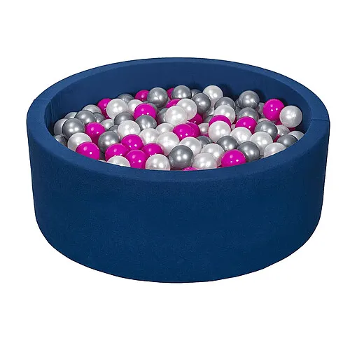Velinda-Piscine-à-balles-+-450-balles-perle-rose-argent Bon Marché Velinda Piscine à balles + 450 balles perle rose argent
