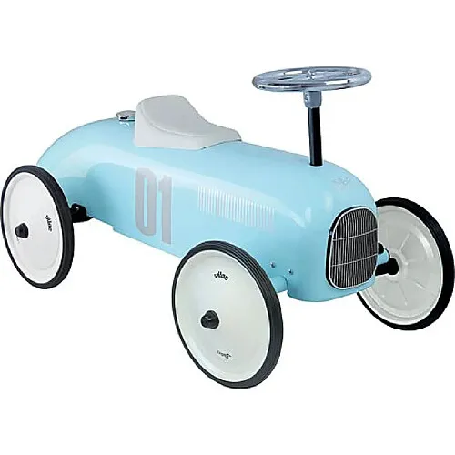 Vilac-Porteur-voiture-vintage-bleu Usine Directe Vilac Porteur voiture vintage bleu