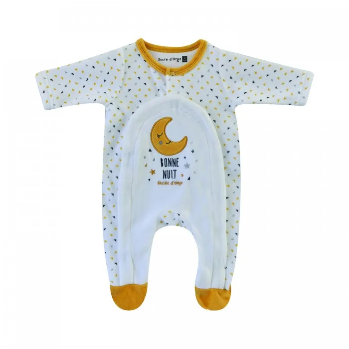 PYJAMA-NAISSANCE-EMERY-VELOURS-RASE Affaire À Saisir PYJAMA NAISSANCE EMERY VELOURS RASE