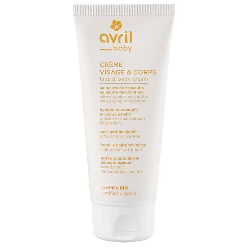 Avril---Crème-visage-et-corps-bébé-100ml Avril - Crème visage et corps bébé (100ml) Livraison Gratuite