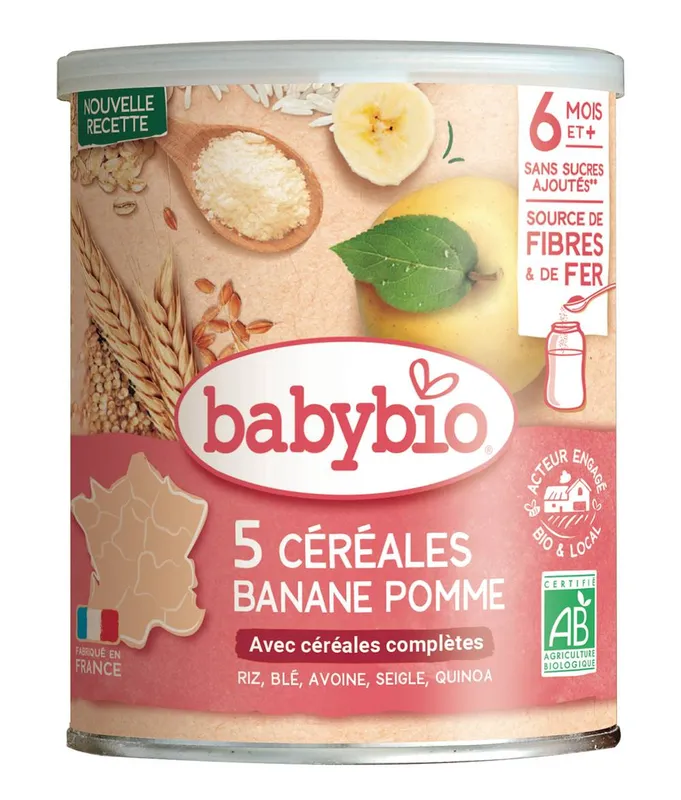Babybio---Céréales-3-fruits-avec-quinoa-bio-6mois+-220g Must-Have Babybio - Céréales 3 fruits avec quinoa bio 6mois+ (220g)