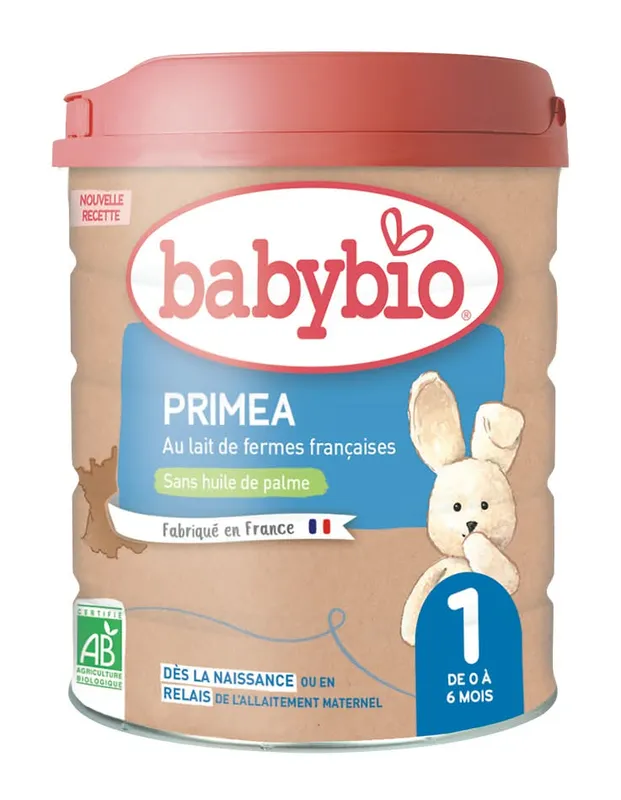 Babybio---Primea-1-lait-en-poudre-au-lait-de-vache-français-de-0-à-6-mois-bio-800g Meilleur Prix Babybio - Primea 1 lait en poudre au lait de vache français de 0 à 6 mois bio (800g)
