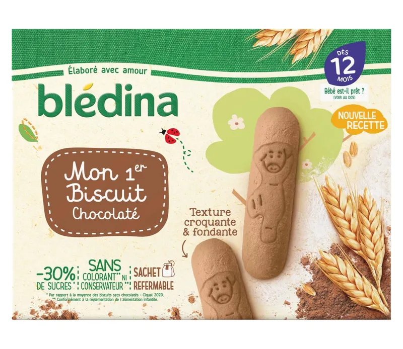 Blédina---Biscuits-monbiscuit-chocolaté-180g Top Vente Blédina - Biscuits monbiscuit chocolaté (180g)