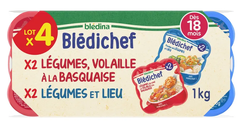 Affaire À Saisir Blédina - Bledichef légumes du soleil et volaille à la basquaise dès 18 (1kg)