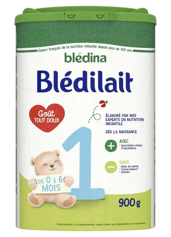 Blédina---Bledilait-en-poudre-bébé-1er-âge-de-0-à-6-mois-900g Prix Réduit Blédina - Bledilait en poudre bébé 1er âge de 0 à 6 mois (900g)