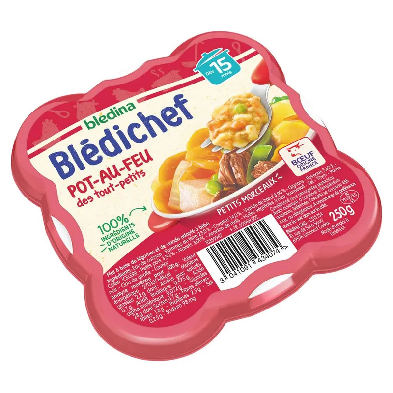 Blédina---Blédichef-pot-au-feu-des-tout-petits-dès-15-mois-250g Blédina - Blédichef pot au feu des tout petits dès 15 mois (250g) Gros Lot