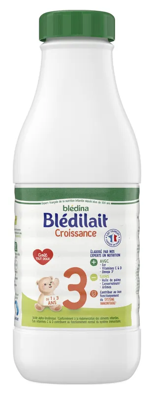 Blédina---Blédilait-croissance-3-nature-de-1-à-3-ans-1L Commande En Gros Blédina - Blédilait croissance 3 nature, de 1 à 3 ans (1L)