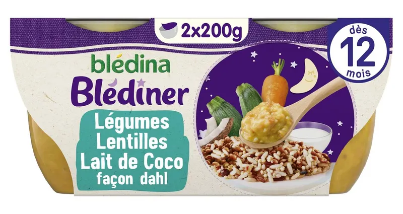 Blédina---Blédîner-plat-bébé-aux-légumes-lentilles-au-lait-et-coco-façon-dahl-dès-12-mois-2 Blédina - Blédîner plat bébé aux légumes lentilles au lait et coco façon dahl dès 12 mois (2) Usine Directe