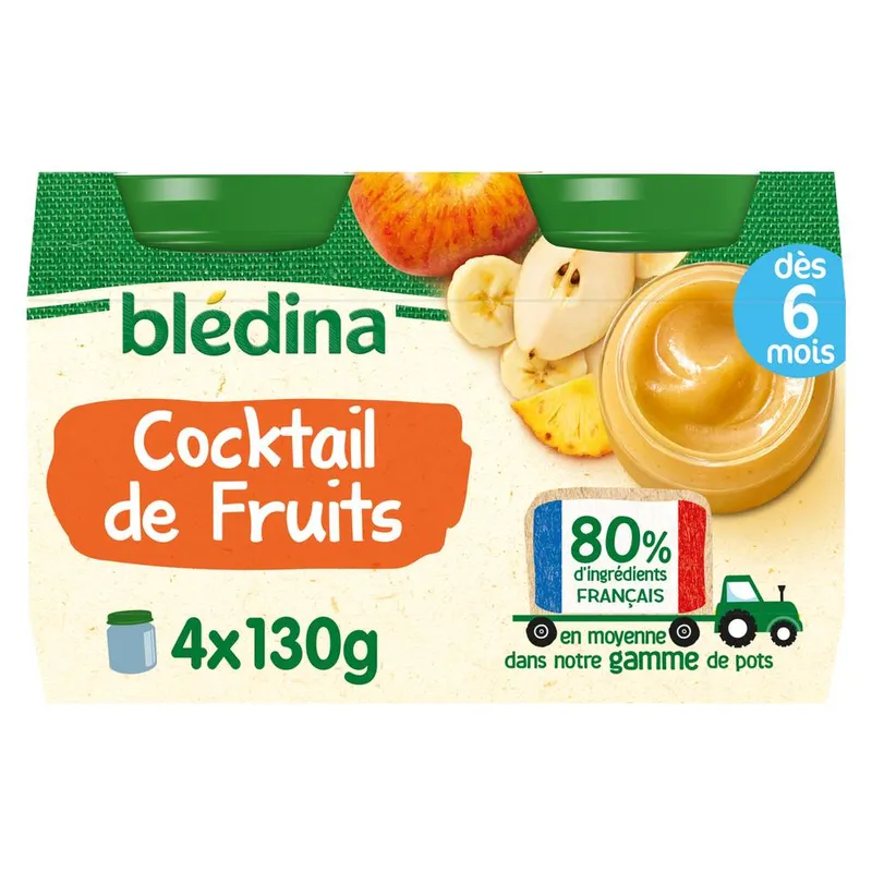 Blédina---Cocktail-de-fruits-adaptée-pour-bébé-dès-6-mois-4 Blédina - Cocktail de fruits adaptée pour bébé dès 6 mois (4) Dernière Chance