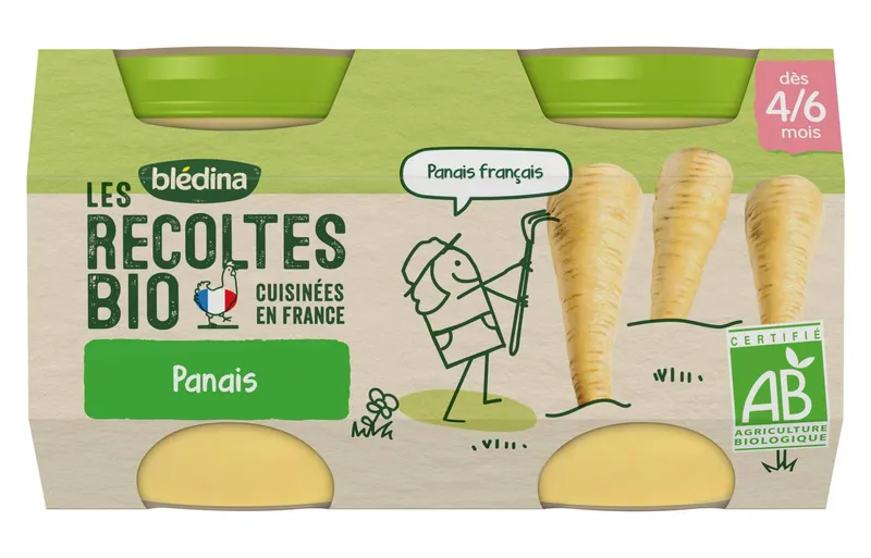 Blédina---Les-recoltes-bio-panais-dès-46-mois-260g Blédina - Les recoltes bio panais dès 4/6 mois (260g) Solde