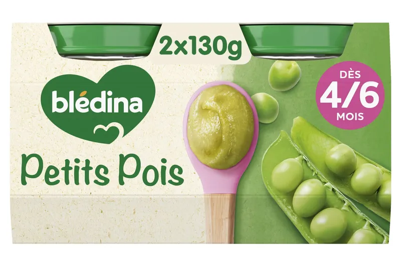 Blédina---Mon-1er-petit-pot-petits-pois-dès-46-mois-260g Commande En Gros Blédina - Mon 1er petit pot petits pois dès 4/6 mois (260g)