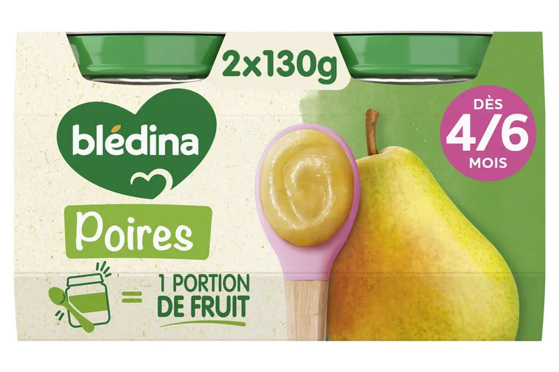 Blédina---Mon-1er-petit-pot-poires-williams-dès-46mois-260g Prix Cassé Blédina - Mon 1er petit pot poires williams dès 4/6mois (260g)