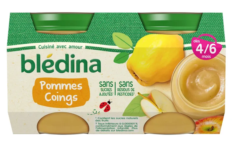 Blédina---Petits-pots-de-fruits-pommes-coings-dès-4-mois-520g Blédina - Petits pots de fruits pommes coings dès 4 mois (520g) Haute Qualité