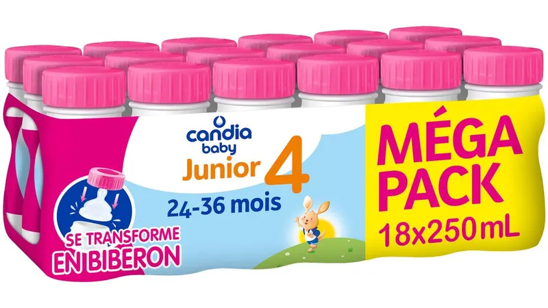 Affaire À Saisir Candia Baby - Lait bébé de 20 à 30 mois junior 4 (18 x 250ml)