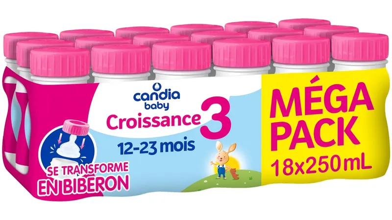 Candia-Baby---Lait-infantile-liquide-de-10-à-24-mois-Étape-3-18-x-250ml Must-Have Candia Baby - Lait infantile liquide de 10 à 24 mois, Étape 3 (18 x 250ml)