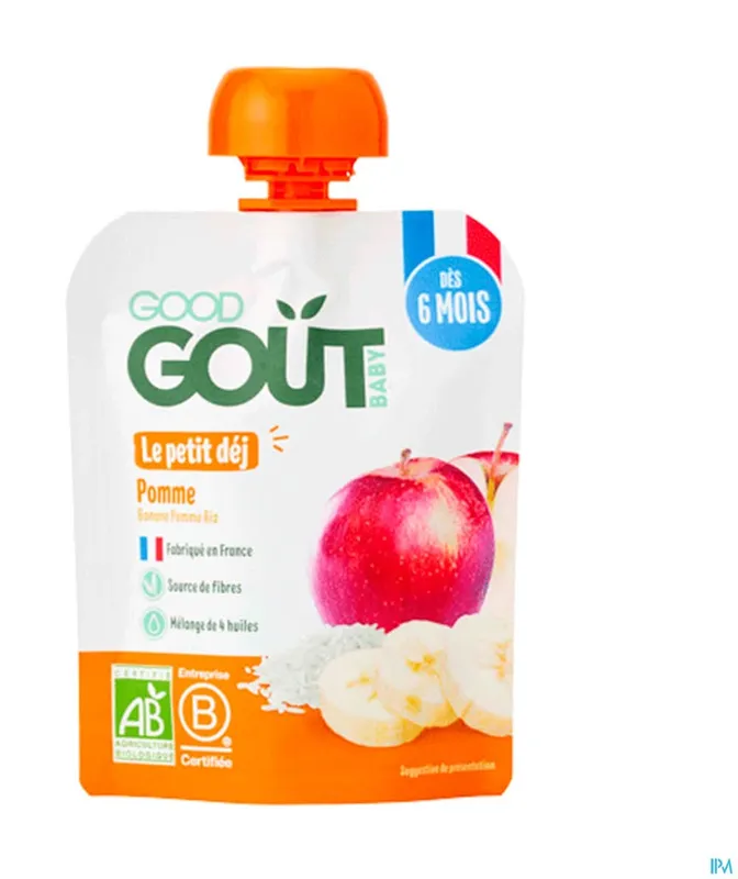 Good-Goût---Le-petit-déj-pomme-bio-dès-6-mois-70g Good Goût - Le petit déj' pomme bio dès 6 mois (70g) Jusqu’à Épuisement Des Stocks