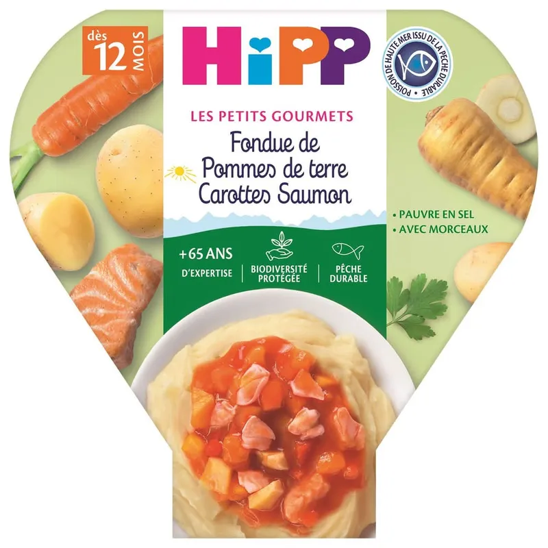 HiPP---Plat-bébé-dès-12-mois-pomme-de-terre-carotte-et-saumon-230g Achetez Aujourd’hui HiPP - Plat bébé dès 12 mois pomme de terre carotte et saumon (230g)