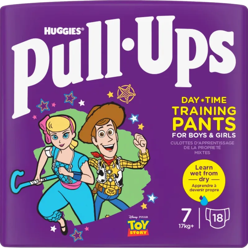 Huggies-Pull-Ups---Couches-culottes-pour-filles-et-garçons-17+-kg-Taille-7-18 Authentique Huggies Pull-Ups - Couches culottes pour filles et garçons 17+ kg, Taille 7 (18)