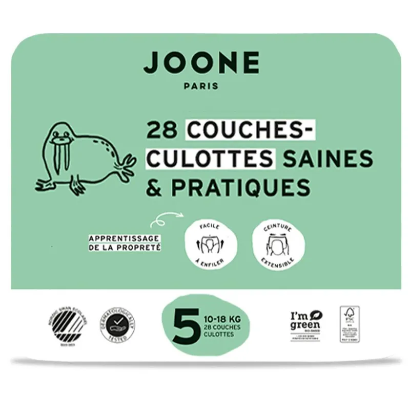 Joone-Paris---Couches-bébé-saines-et-pratiques-10-18-kg-Taille-5-28 Livraison Express Joone Paris - Couches bébé saines et pratiques 10-18 kg, Taille 5 (28)
