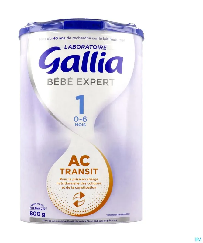 Laboratoire-Gallia---Lait-en-poudre-bébé-expert-ac-transit-0-6-mois-Étape-1-800g Acheter En Ligne Laboratoire Gallia - Lait en poudre bébé expert ac transit 0-6 mois, Étape 1 (800g)