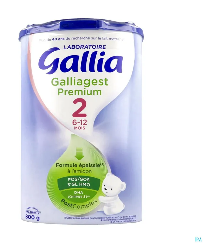 Laboratoire-Gallia---Lait-infantile-épaissi-2-âge-6-à-12-mois-avec-dha-galliagest-premium-800g Laboratoire Gallia - Lait infantile épaissi 2 âge 6 à 12 mois avec dha galliagest premium (800g) Original
