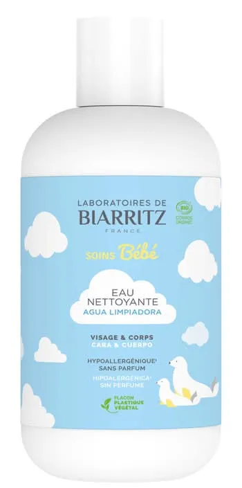 Laboratoires-de-Biarritz---Eau-nettoyante-visage-et-corps-bébé-bio-200ml Usine Directe Laboratoires de Biarritz - Eau nettoyante visage et corps bébé bio (200ml)