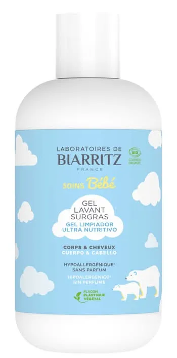 Laboratoires-de-Biarritz---Gel-lavant-surgras-cheveux-et-corps-pour-bébé-200ml Bon Plan Laboratoires de Biarritz - Gel lavant surgras cheveux et corps pour bébé (200ml)