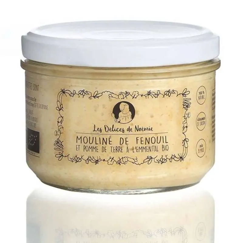 Les-Délices-de-Noémie---Mouliné-de-fenouil-et-pomme-de-terre-à-lemmental-dès-8-mois-210g Must-Have Les Délices de Noémie - Mouliné de fenouil et pomme de terre à l'emmental dès 8 mois (210g)