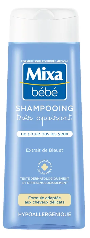 Mixa-Bébé---Shampooing-très-apaisant-à-lextrait-de-bleuet-extrait-de-bleuet-250ml Prix Cassé Mixa Bébé - Shampooing très apaisant à l'extrait de bleuet, extrait de bleuet (250ml)