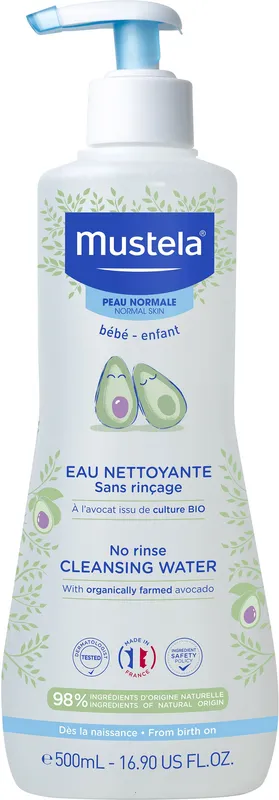 Mustela---Eau-nettoyante-sans-rinçage-à-lavocat-500ml Produit De Marque Mustela - Eau nettoyante sans rinçage à l'avocat (500ml)