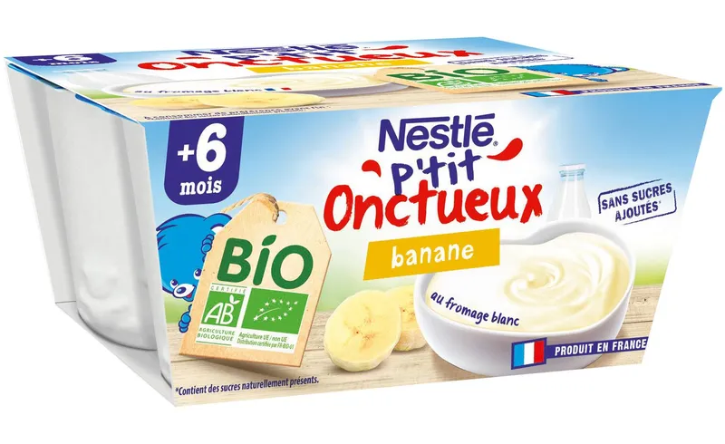 Nestlé---Dessert-lacté-biologique-aux-fruits-bébé-dés-6-mois-360g Nestlé - Dessert lacté biologique aux fruits bébé dés 6 mois (360g) Quantité Limitée