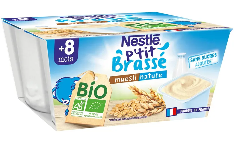 Nestlé---Ptit-brassé-aliment-bébé-nourrisson-muesli-nature-dès-6-mois-360g Nestlé - P'tit brassé aliment bébé nourrisson muesli nature dès 6 mois (360g) Expédition Rapide