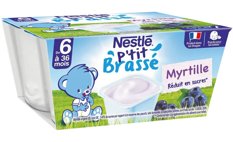 Nestlé---Ptit-brassé-myrtille-lactées-dès-6-mois-400g Meilleur Prix Nestlé - P'tit brassé myrtille lactées dès 6 mois (400g)