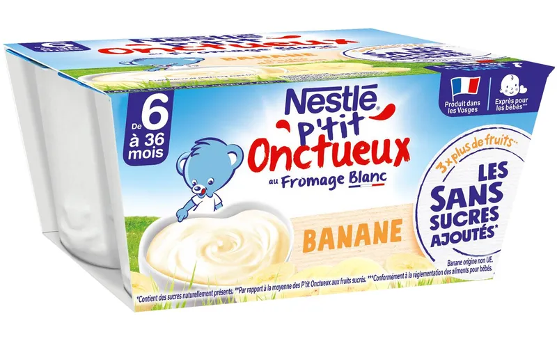 Nestlé---Ptit-onctueux-banane-au-fromage-blanc-dès-6-mois-360g Tendance Nestlé - P'tit onctueux banane au fromage blanc dès 6 mois (360g)