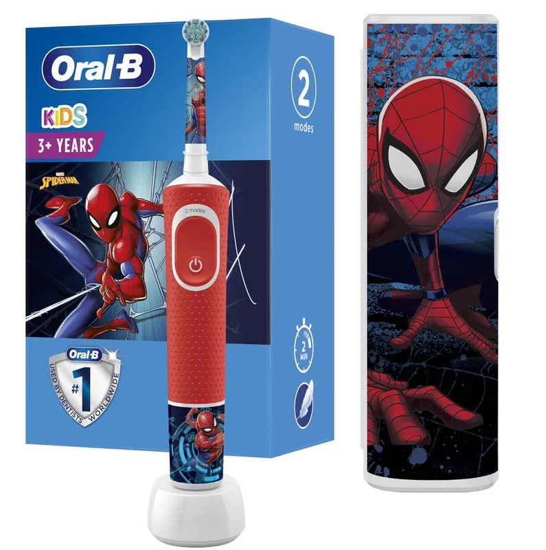 Oral-B---Kids-brosse-à-dents-électrique-spider-man-de-3-ans-311g Top Qualité Oral-B - Kids brosse à dents électrique spider man de 3 ans (311g)