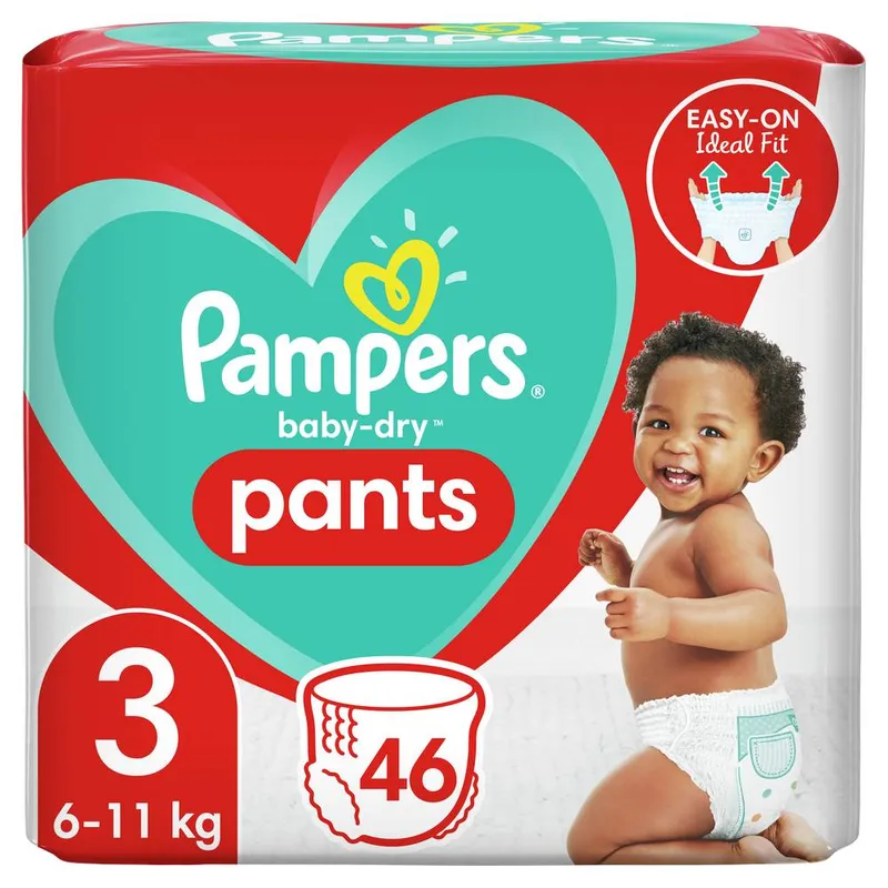 Pampers---Baby-dry-pants-couches-6-à-11kg-3-46 Acheter Direct Pampers - Baby dry pants couches 6 à 11kg, 3 (46)