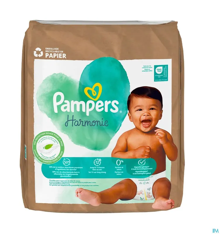 Pampers---Couches-bébé-harmonie-9-à-14-kg-4-74 Pampers - Couches bébé harmonie 9 à 14 kg, 4 (74) Dernier Modèle