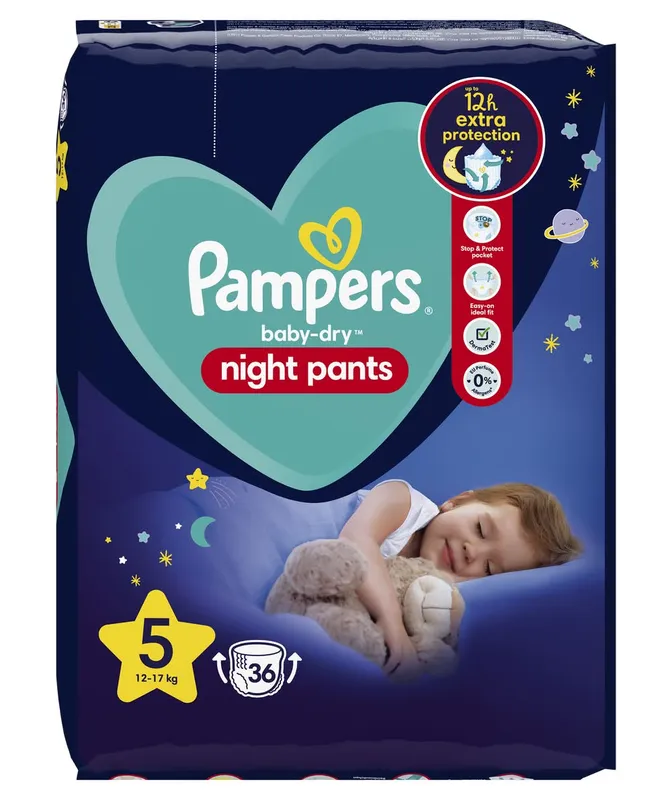 Pampers---Couches-culottes-pour-la-nuit-taille-5-12kg-17kg-104kg Retour Gratuit Pampers - Couches culottes pour la nuit taille 5 12kg-17kg (1,04kg)