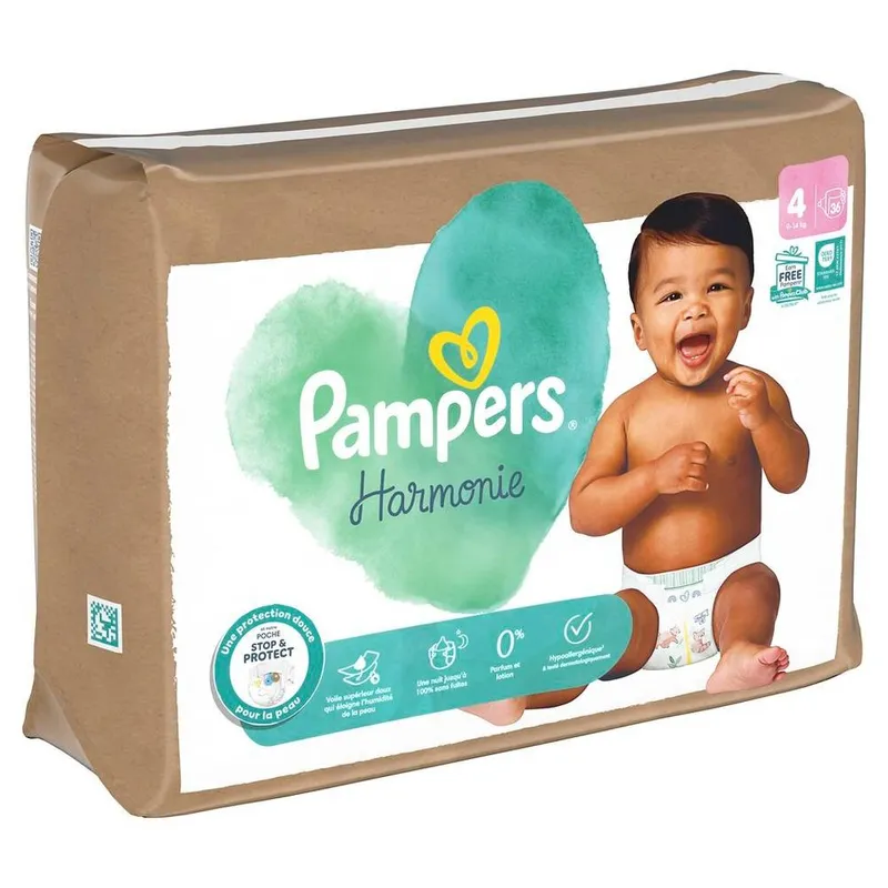 Pampers---Couches-harmonie-9-14-kg-36 Pampers - Couches harmonie 9-14 kg (36) Nouvel Arrivage