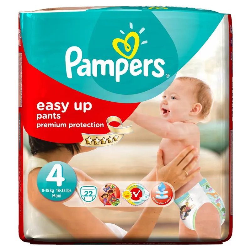 Pampers---Easy-up-culottes-taille-4-maxi-8-15-kg-330g Nouveauté Pampers - Easy-up culottes taille 4 maxi 8-15 kg (330g)