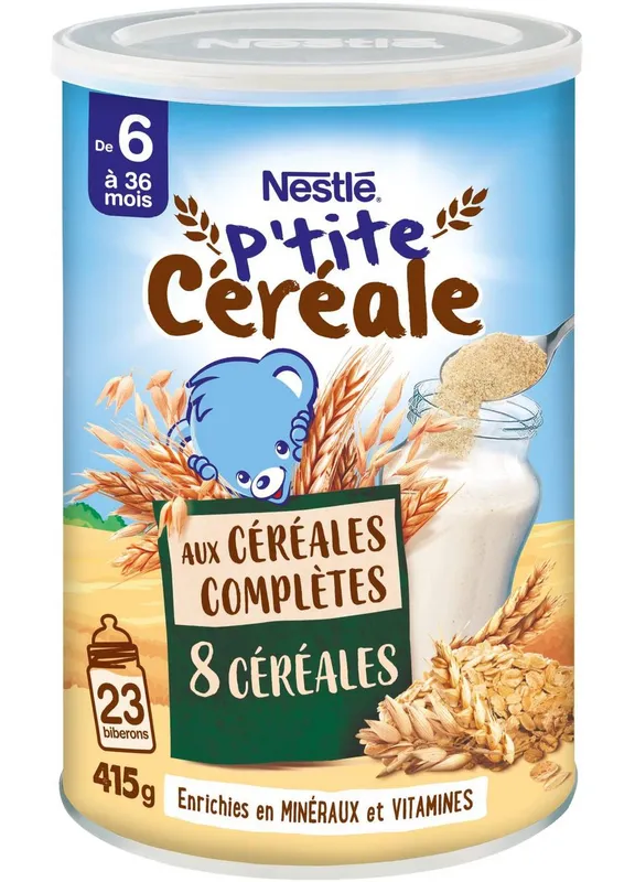 Ptite-Céréale---Bébé-dès-6-mois-aux-céréales-complètes-8-céréales-415g P’tite Céréale - Bébé dès 6 mois aux céréales complètes 8 céréales (415g) Offre Exclusive
