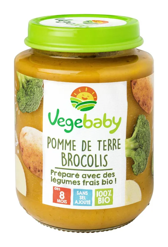 Vegebaby---Pomme-de-terre-brocolis-bio-pour-bébé-dès-8-mois-190g Dernier Modèle Vegebaby - Pomme de terre brocolis bio pour bébé dès 8 mois (190g)