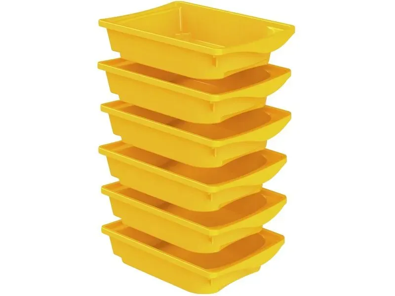 LOT-6-BACS-DE-RANGEMENT-avec-rails-antichute-H-95-cm LOT 6 BACS DE RANGEMENT avec rails antichute H: 9,5 cm Commande En Gros