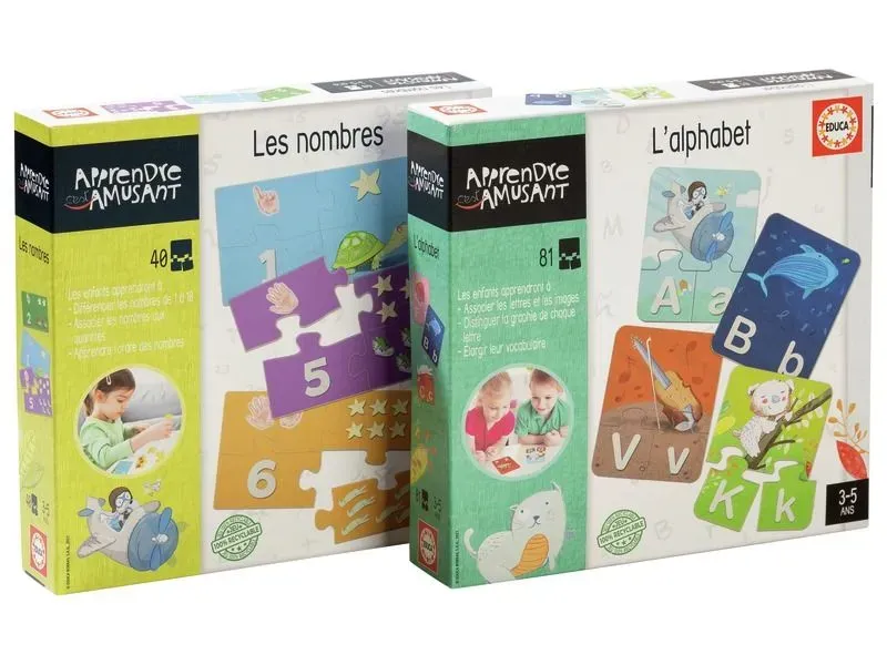 MAXI-LOT-PUZZLES-LES-NOMBRES-ET-L039ALPHABET Remise MAXI LOT PUZZLES LES NOMBRES ET L'ALPHABET