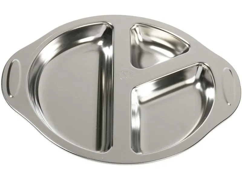VAISSELLE-INOX-Assiette-3-compartiments VAISSELLE INOX Assiette 3 compartiments Seulement Aujourd’hui
